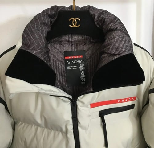 Prada puffer jacket 2in1