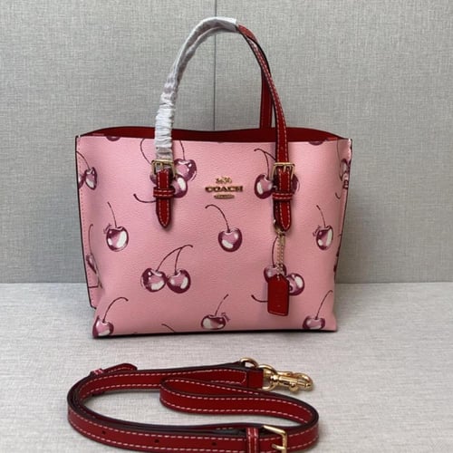 Mollie Tote Bag 25 With Cherry Print