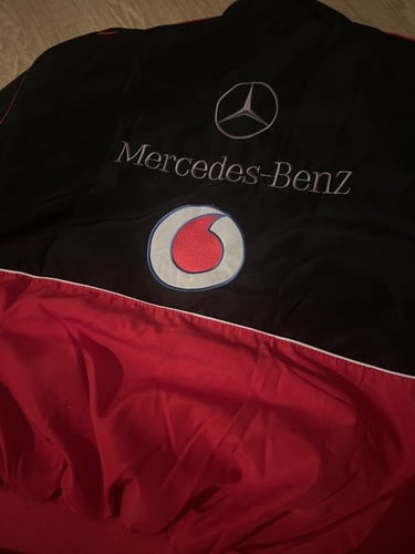Mercedes red and blacks racing jacket
