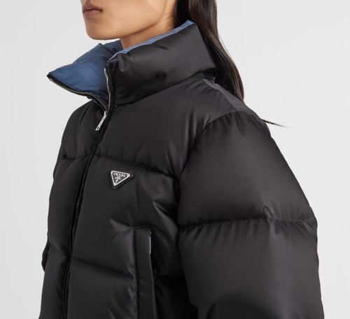 Re-Nylon cropped down prada jacket