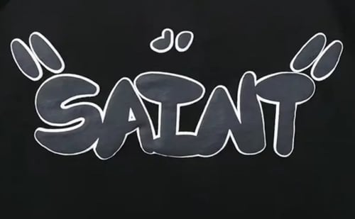 Gray and black hoodie هودي ثقيل رمادي و أسود بطباع...