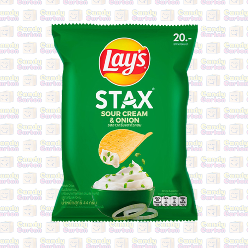 ليز ستاكس بطاطس بنكهة القشدة الحامضة والبصل 44 جرا...