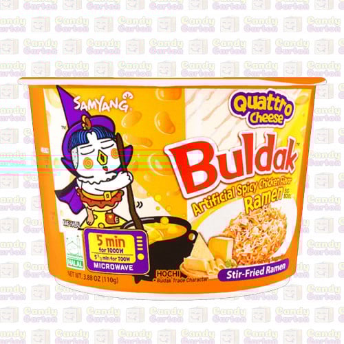 كوب مكرونة رامن ساميانغ بولداك حار بالدجاج وجبنة ا...