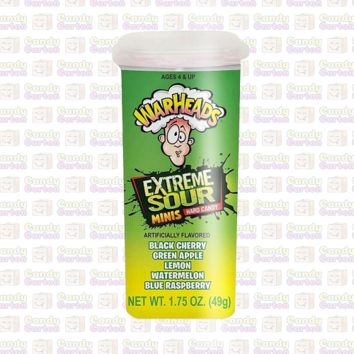 قطع حلوى وارهيدز صغيرة بنكهة حامضة 49جرام Warheads...