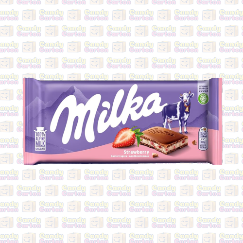 شوكولاتة ميلكا بالفراولة100 جرام مستورد المانيا Mi...