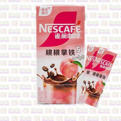 نسكافيه لاتيه بنكهة الخوخ 5اكياس 85 جرام مستورد من...