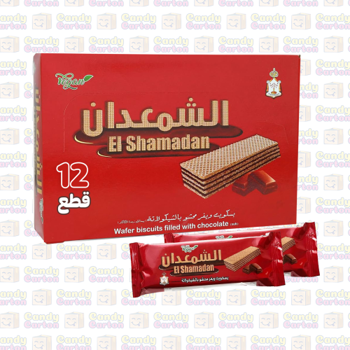 كرتون بسكوت شمعدان الأحمر محشو بالشوكولاتة 12 قطعة...