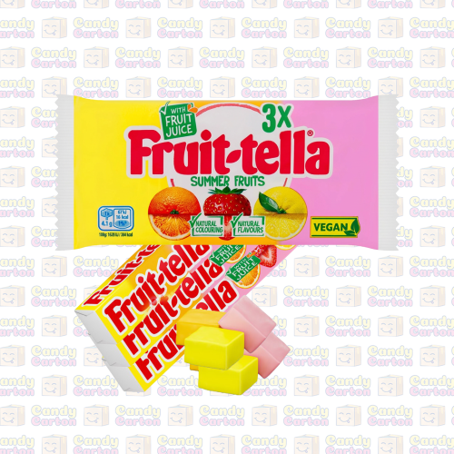 فروت تيلا حلوى طرية بنكهة فواكه الصيف برتقال وليمو...