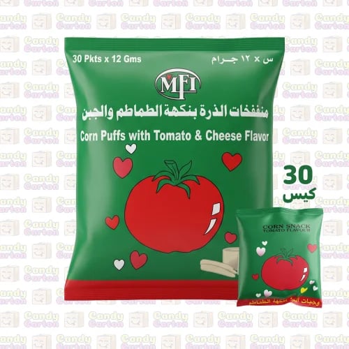 بفك زمزم كيس منفخات الذرة بنكهة الطماطم والجبن 30...