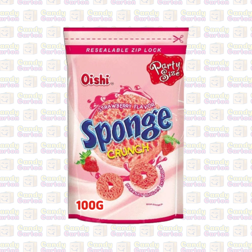 سناك سبونج كرنش اويشي بنكهة الفراولة 100 جرام مستو...