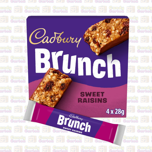 كادبوري برانش لوح شوفان بالزبيب 4 قطع 112 جرام مست...