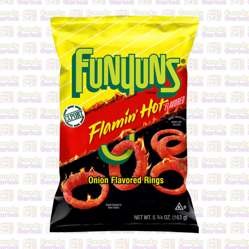 فونيونس فلامين حلقات شيبس نكهة البصل الحار 163 جرا...