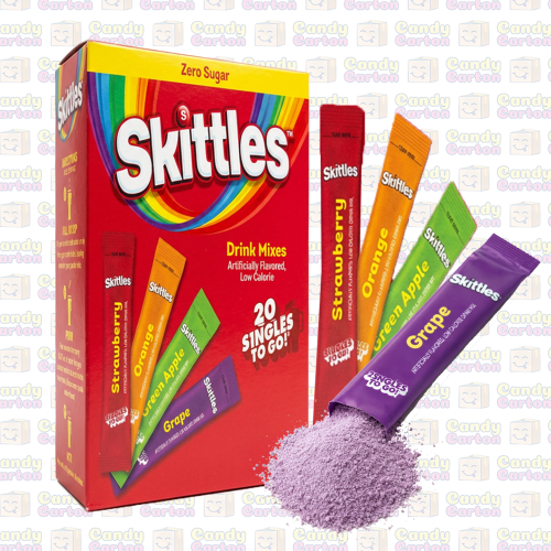 مسحوق مشروب سكيتلز بنكهات الفواكة الفراولة والبرتق...