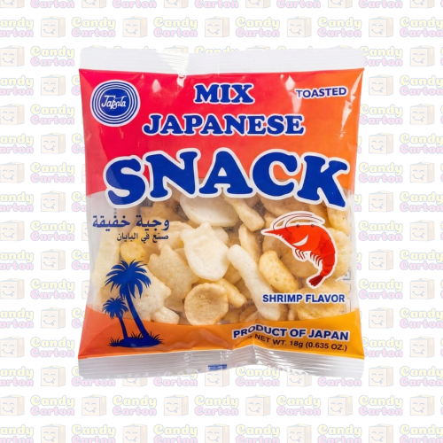 سناك ياباني الجمبري ميكس الكيس 18 جرام مستورد اليا...
