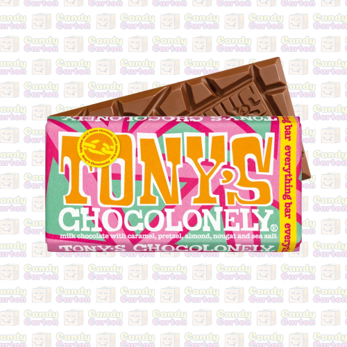توني شوكونيلي لوح شوكولاتة بالحليب مع البريتزل وال...