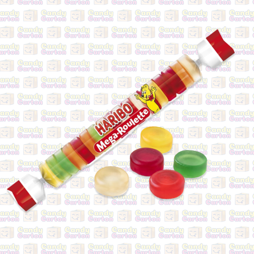 حلوى علكة ميجا روليت من هاريبو 45 جرام مستورد من ت...