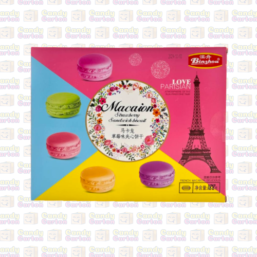 ماكرون بينجهو بسكويت بالفراولة 188 جرام مستورد من...