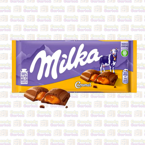 ميلكا شوكولاته بحشوة كراميل 100 جرام مستورد الماني...