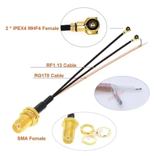 Huawei router signal distributor – 6 female F outp...