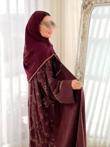 عباية حرير تركي شك تدخيلة حرير مغسول