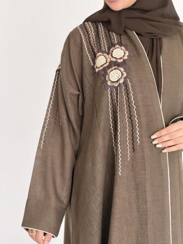عباية لنن هندي شك يدوي