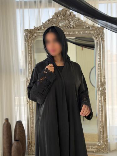 عباية حرير مغسول كم جوبير نص فراشة