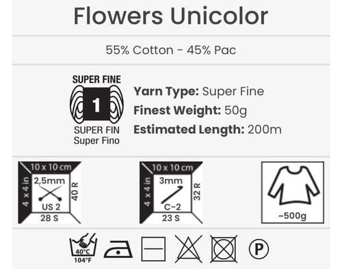 يارن ارت يونيكولور Flowers Unicolor 748