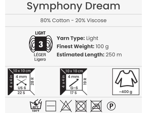 يارن ارت سيمفوني دريم Symphony Dream 3107