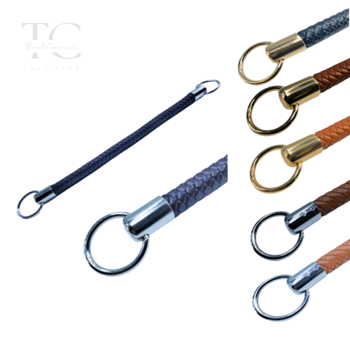 Leather hand strap for bag 25 cm
