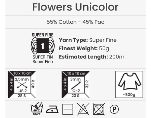 يارن ارت يونيكولور Flowers Unicolor 743
