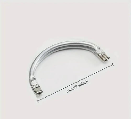 مسكة يد اطار معدن مقوس للشنطة 20 سم
