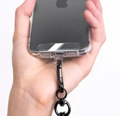 كرت شفاف وصلة لتعليقة الجوال (3 حبات)