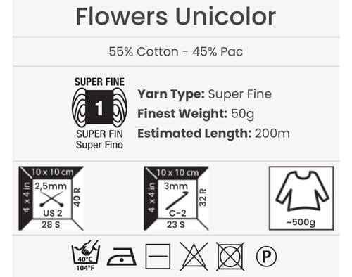 يارن ارت يونيكولور Flowers Unicolor 746