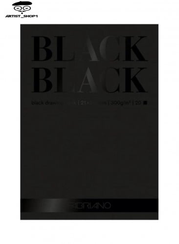 كراسة رسم من فابريانو مقاس A3 ورق أسود