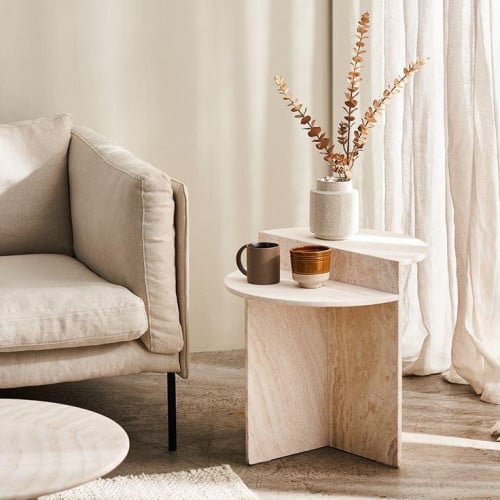 طاولة جانبية ترافنتينو