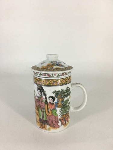 كوب شاي مكون من 3 قطع مزخرف