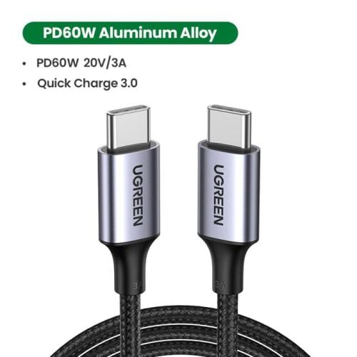 كيبل c-c قماشي بطول متر من شركة ugreen