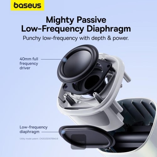 مكبر صوت AeQor V2 ابيض من شركة baseus