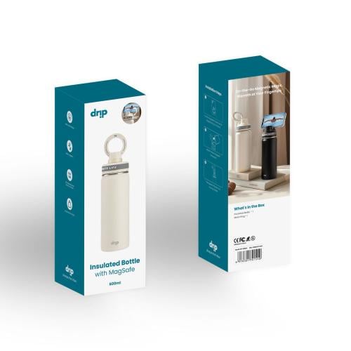 مق 600ml مع ستاند ماق سيف ابيض من drip