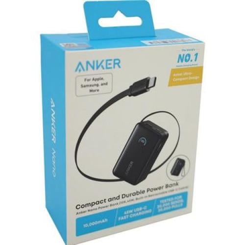 شاحن متنقل 10الاف USB/PD 45W مع كيبل مدمج C من ANK...