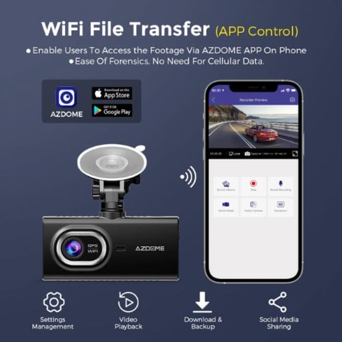 داش كام أزدوم بدقة 4K ثلاث قنوات أمامي وخلفي وداخل...