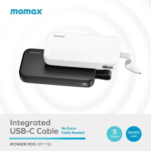 شاحن متنقل 20000MAH - 22.5W من شركة مو ماكس ابيض