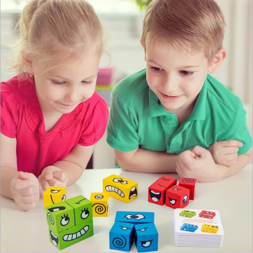 Forming shapes through educational cards
