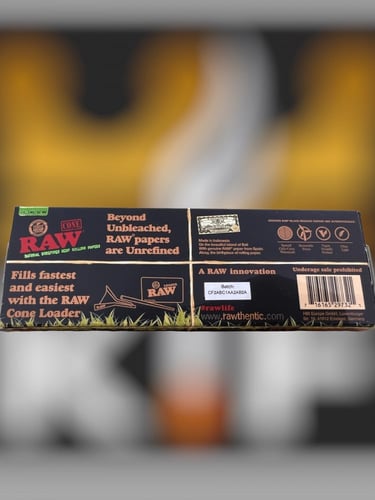 علبة raw اورقنك بلاك 20 مخروط حجم وسط 1.4