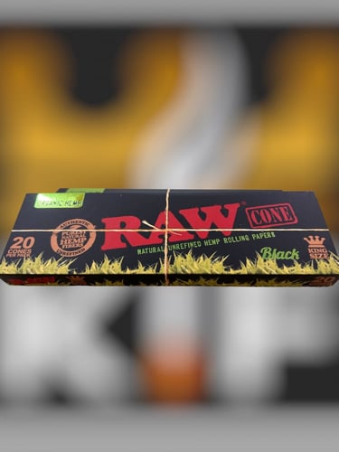 علبة raw اورقنك بلاك 20 مخروط طويل