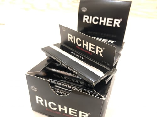 كرتون ورق لف ريتشر ابيض وسط ، RICHER Rolling Paper