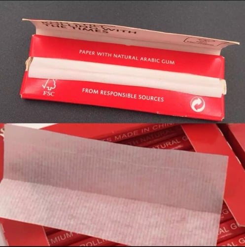 كرتون ورق ريتشر احمر صغير ، RICHER Rolling Paper