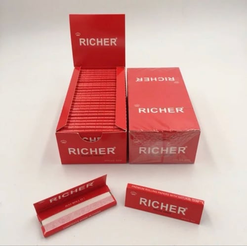 ورق لف ريتشر احمر صغير ، RICHER Rolling Paper