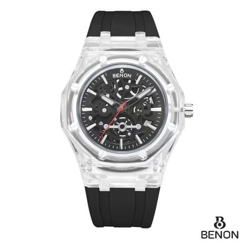 Benyon Rebell transparent watch for men