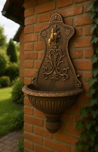 فوهة وصنبور لنافورة جدارية تعليق